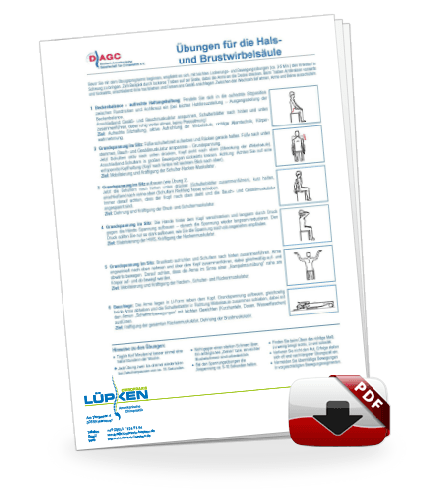 Chiropraxis Lüpken - Übungen für dei Hals- und Brustwirbelsäule